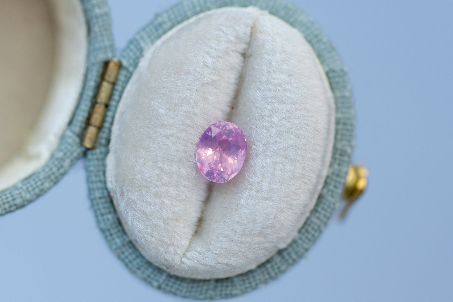 1.05ct Oval Smoky Pink Sapphire