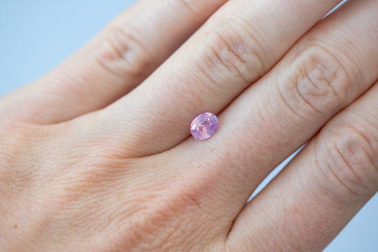 1.05ct Oval Smoky Pink Sapphire