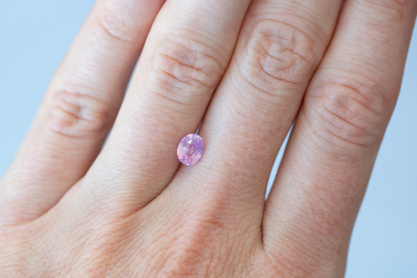 1.05ct Oval Smoky Pink Sapphire