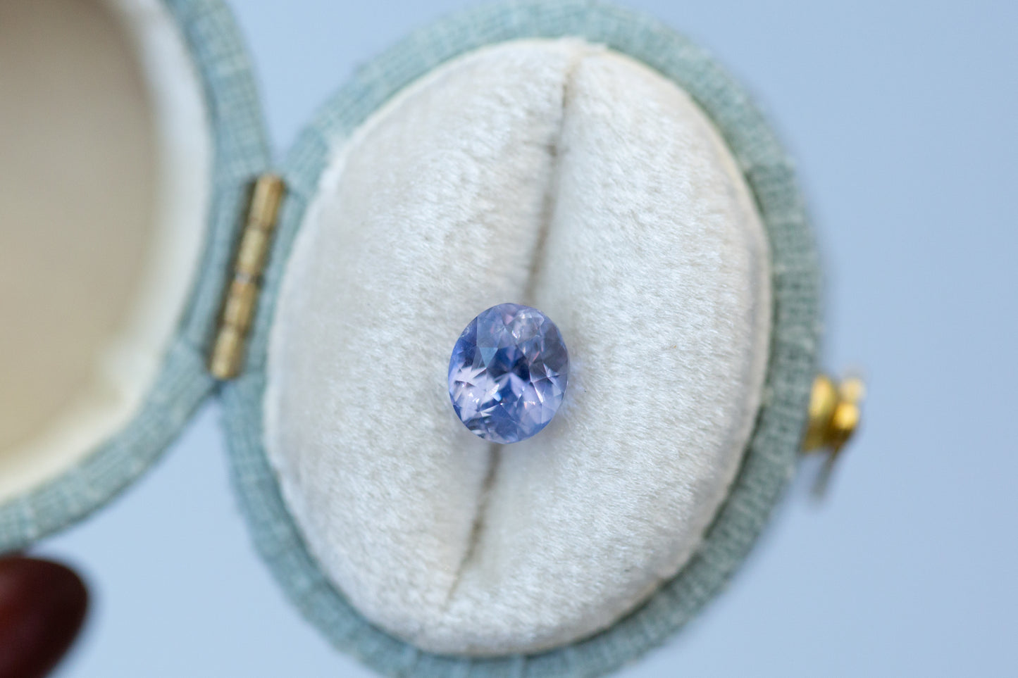 1.54ct Oval Smokey Violet Sapphire