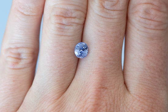 1.54ct Oval Smokey Violet Sapphire