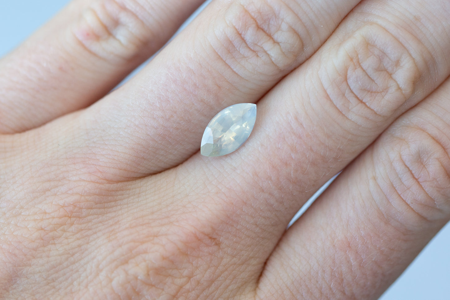 2.08ct Marquise Opalescent White Sapphire