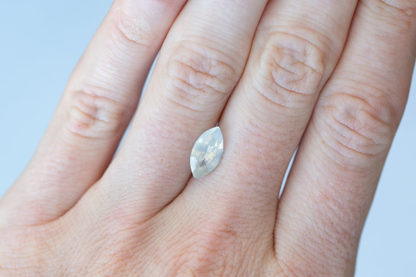 2.08ct Marquise Opalescent White Sapphire