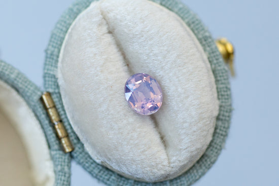 1.04ct Oval Smoky Violet Pink Sapphire