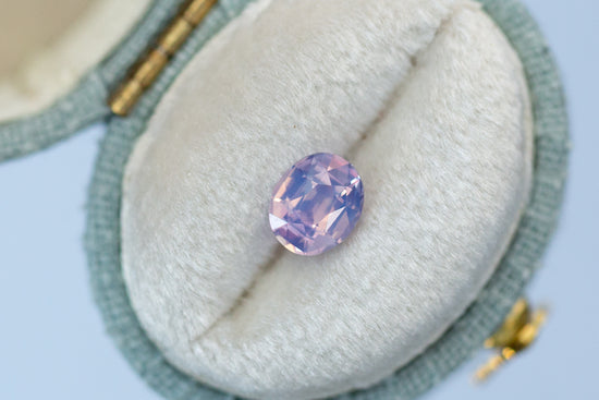 1.04ct Oval Smoky Violet Pink Sapphire