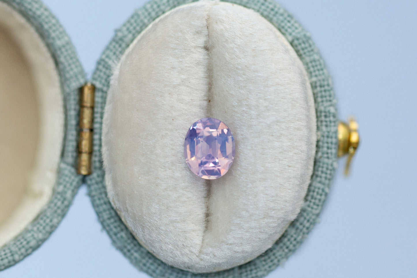 1.04ct Oval Smoky Violet Pink Sapphire