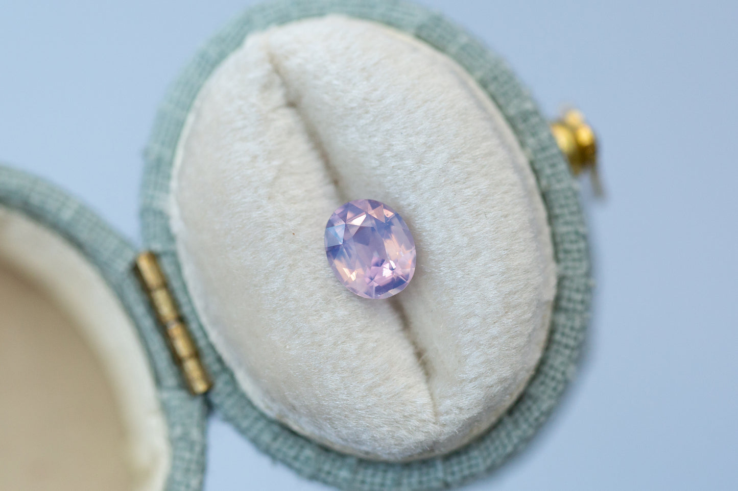 1.04ct Oval Smoky Violet Pink Sapphire