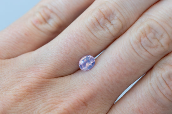 1.04ct Oval Smoky Violet Pink Sapphire