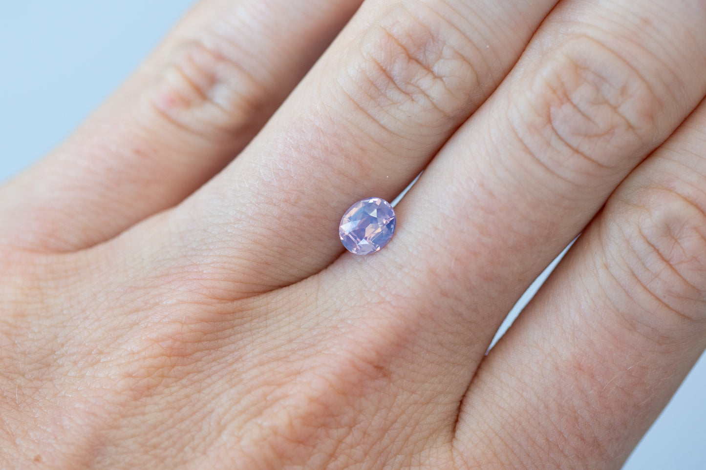 1.04ct Oval Smoky Violet Pink Sapphire