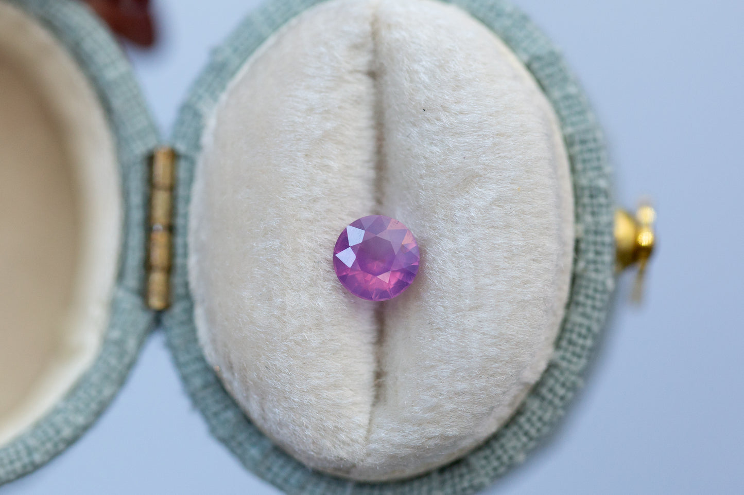 0.73ct Round Smoky Pink Sapphire