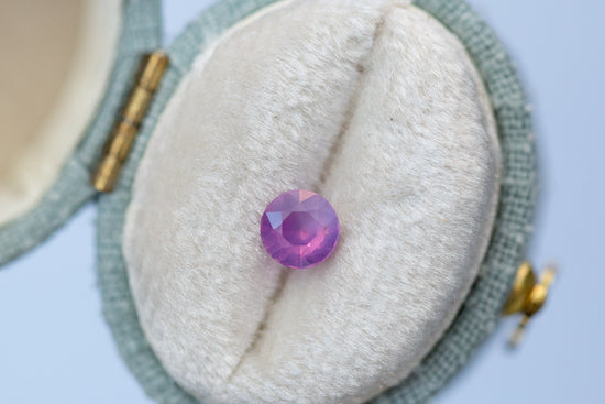 0.73ct Round Smoky Pink Sapphire