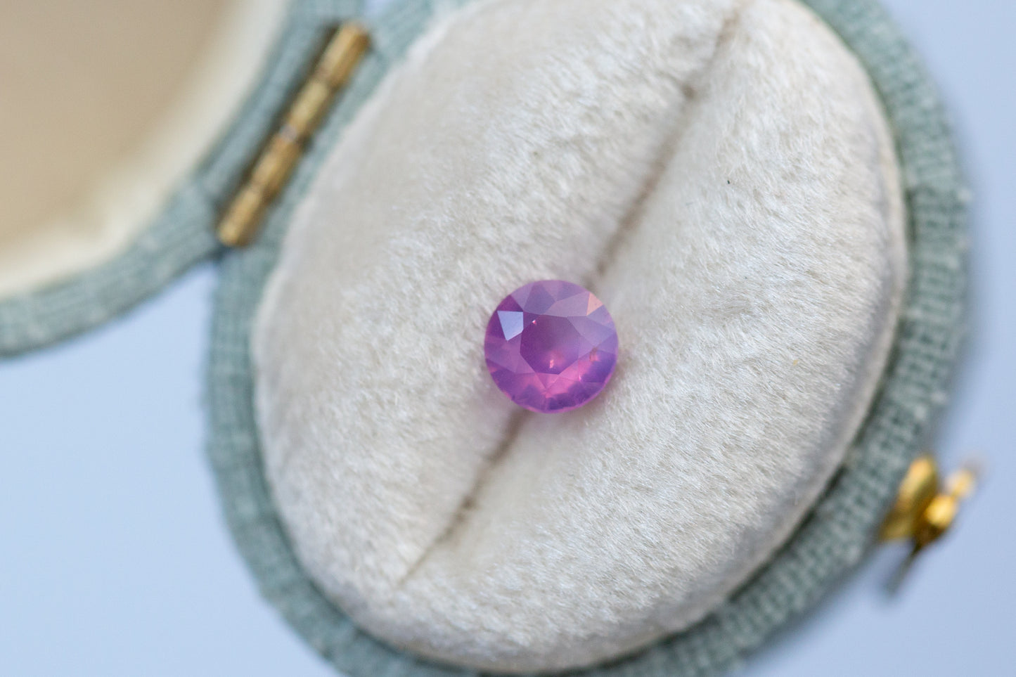 0.73ct Round Smoky Pink Sapphire