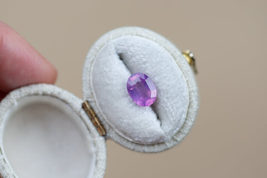 2.08ct Oval Purple Pink Sapphire