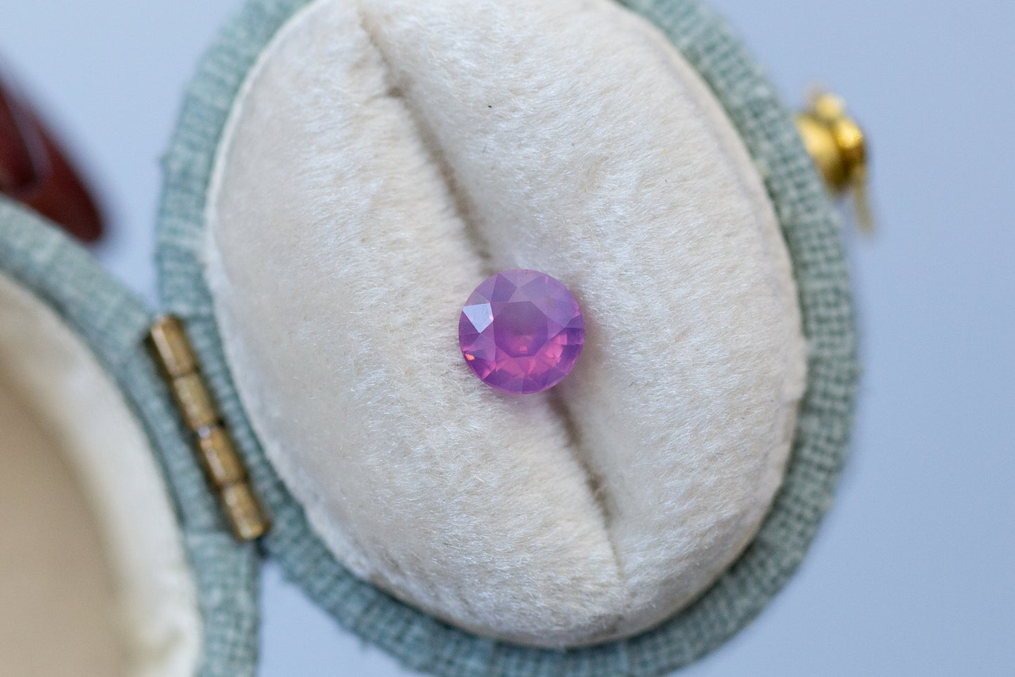 0.73ct Round Smoky Pink Sapphire