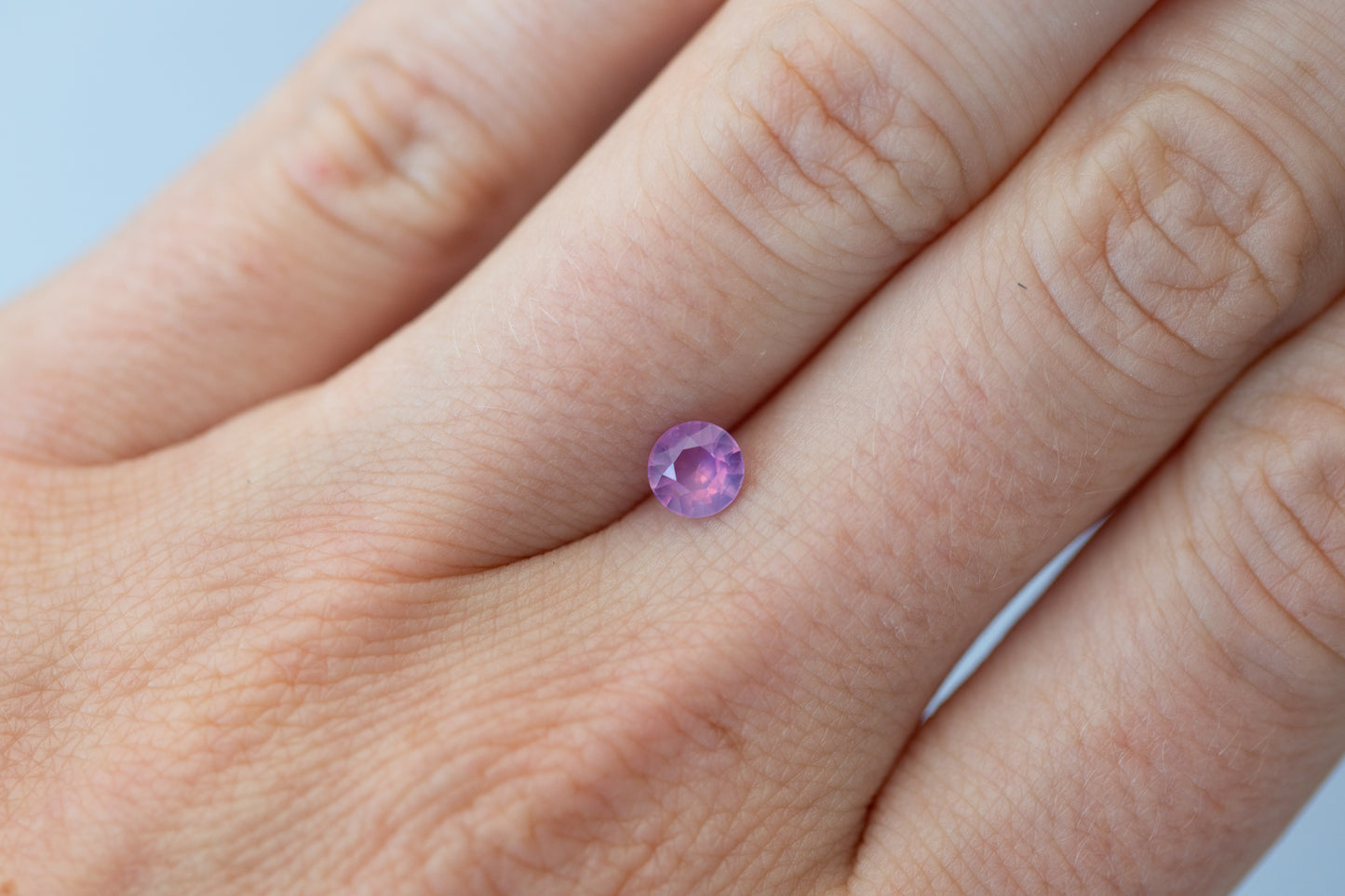 0.73ct Round Smoky Pink Sapphire