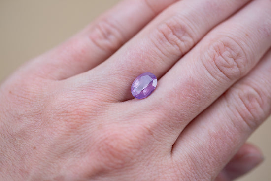 3.07ct Oval Purple Pink Sapphire