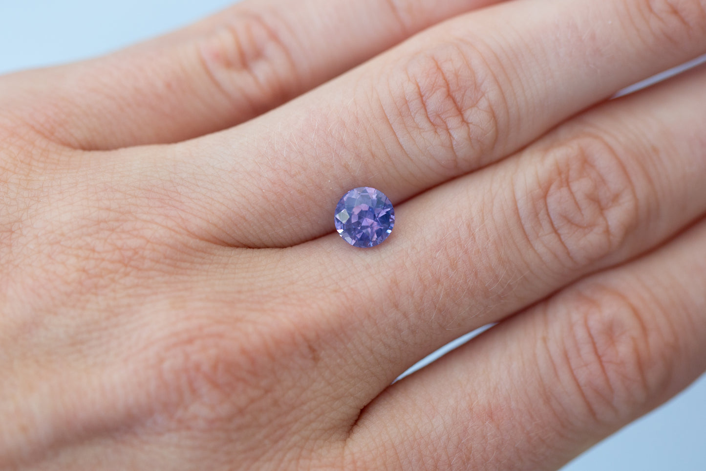 1.98ct Round Smoky Deep Violet Sapphire