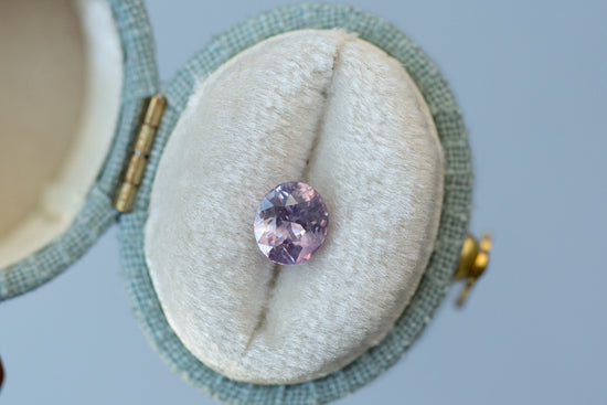 1.18ct Oval Smoky Pink Purple Sapphire