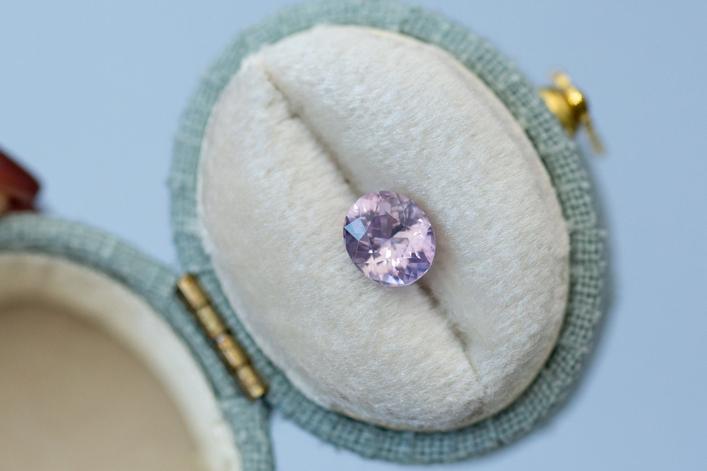 1.18ct Oval Smoky Pink Purple Sapphire