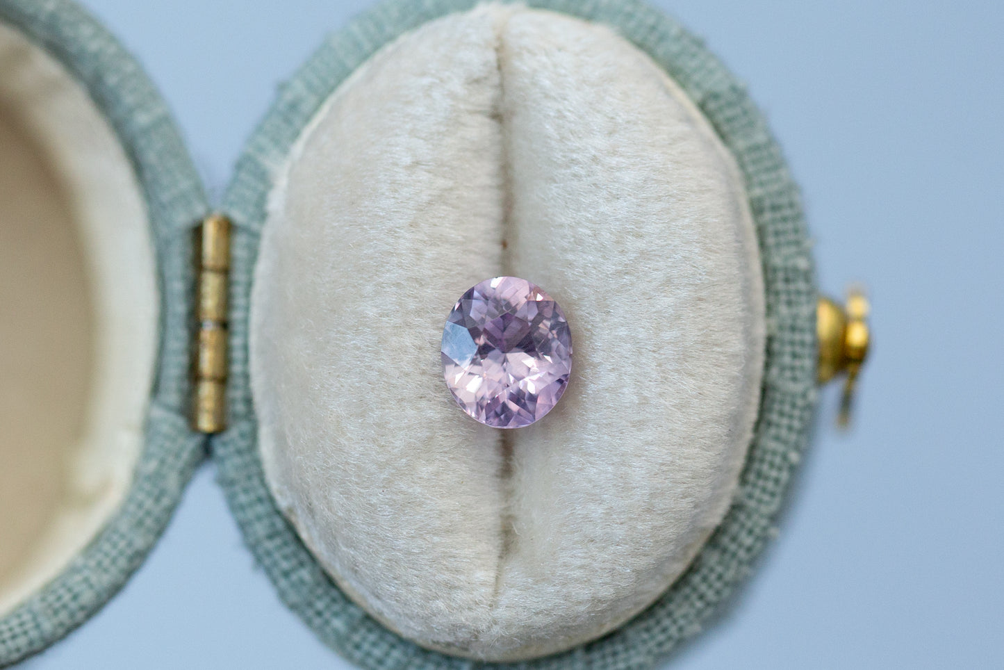 1.18ct Oval Smoky Pink Purple Sapphire