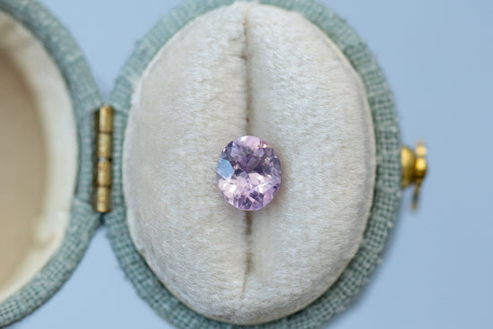 1.18ct Oval Smoky Pink Purple Sapphire