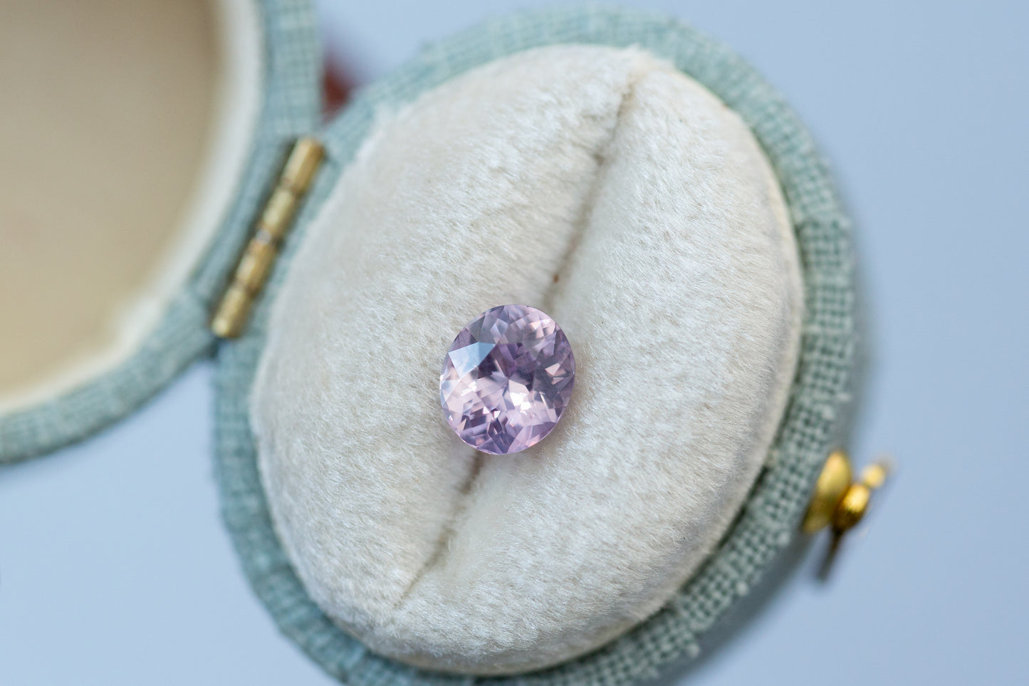 1.18ct Oval Smoky Pink Purple Sapphire