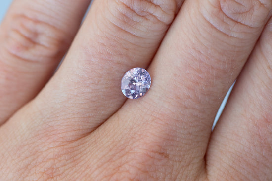 1.18ct Oval Smoky Pink Purple Sapphire