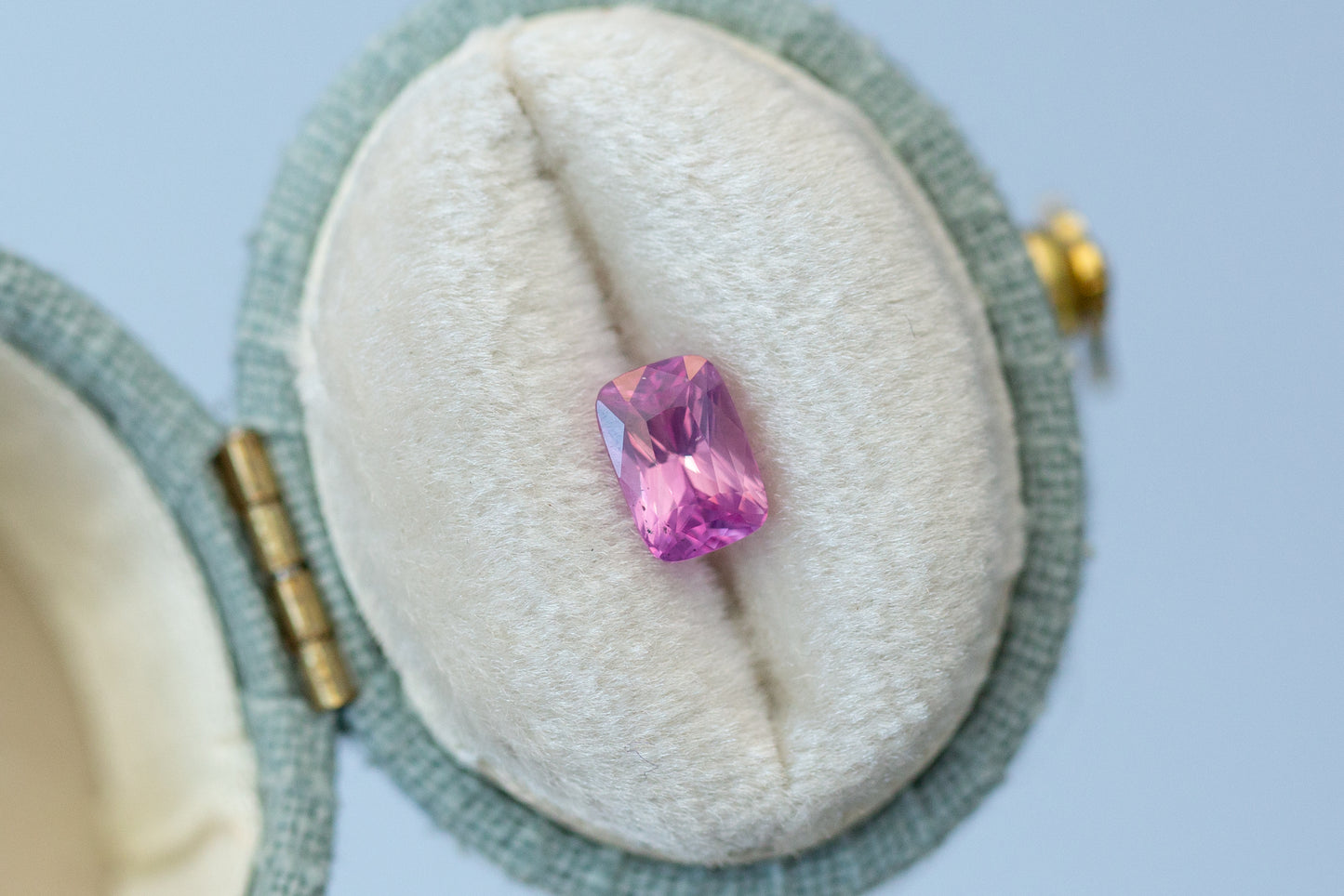 1.05ct Radiant Cut Vibrant Pink Sapphire