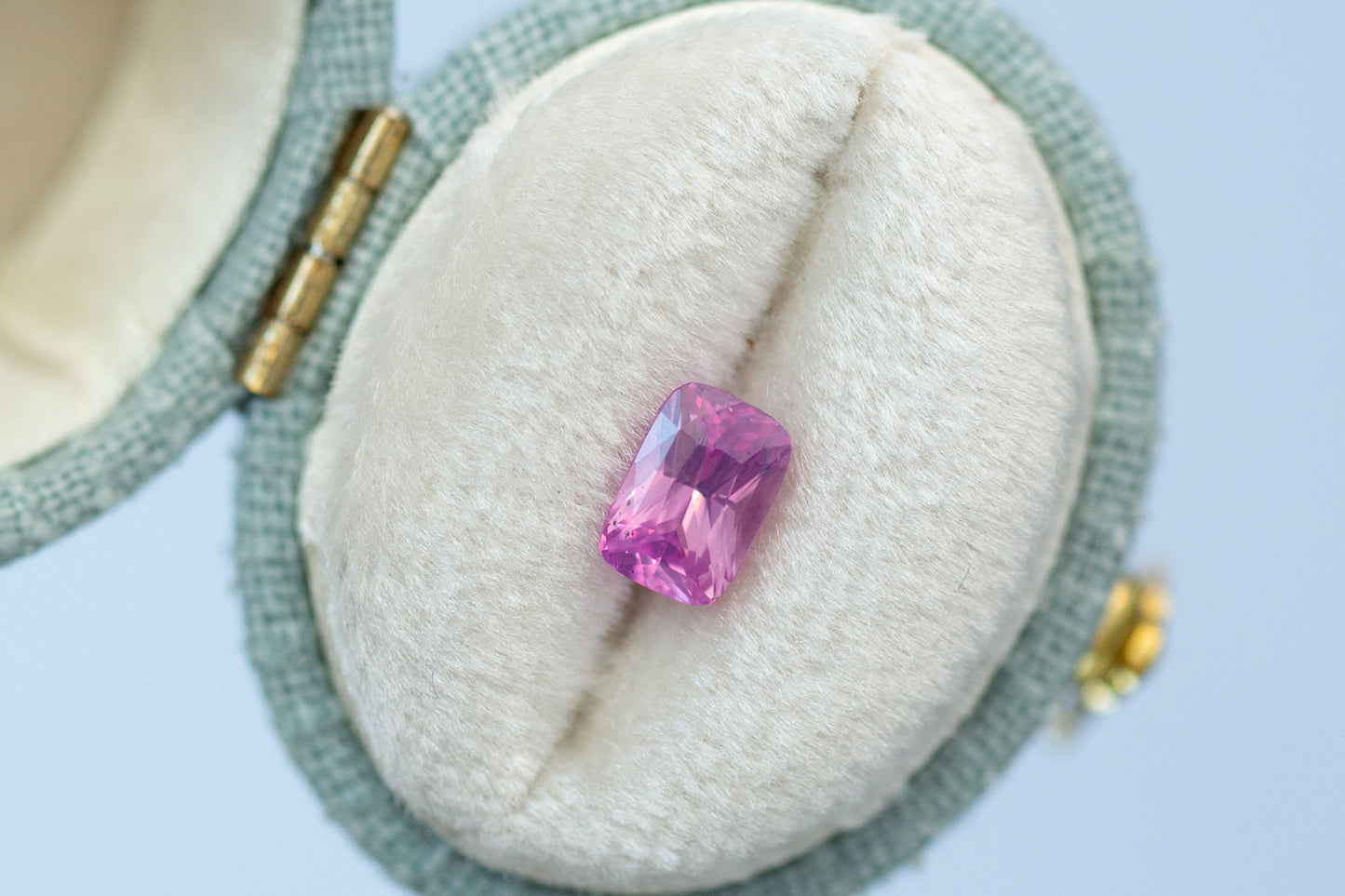 1.05ct Radiant Cut Vibrant Pink Sapphire