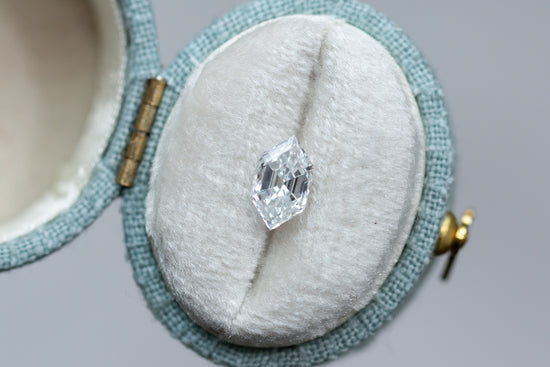 1.01ct Elongated Hexagon Lab Diamond, D VVS2