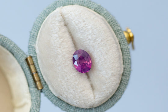 1.14ct Oval Pink Purple Sapphire