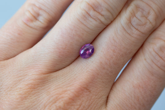 1.14ct Oval Pink Purple Sapphire