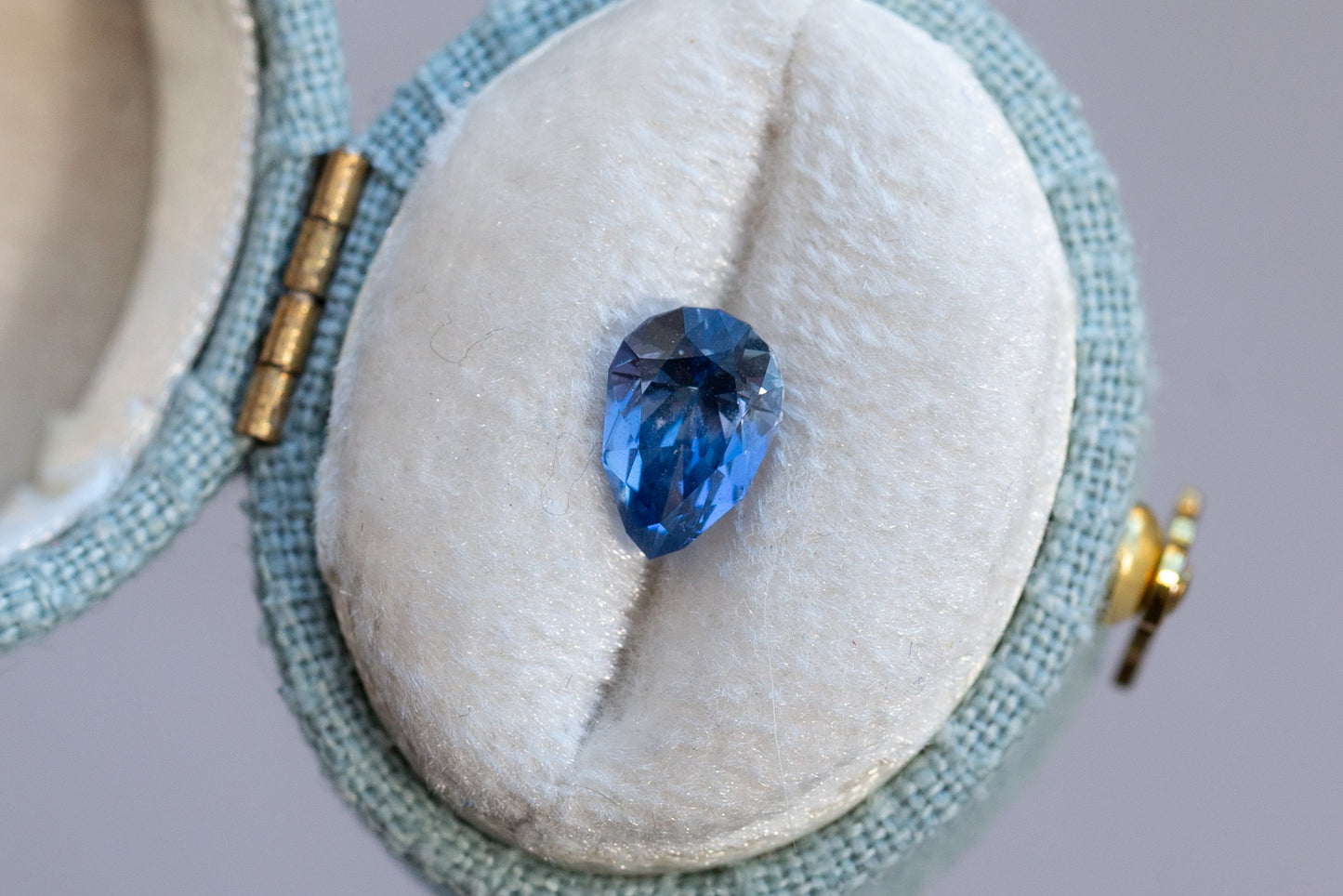 1.52ct Pear Blue Sapphire