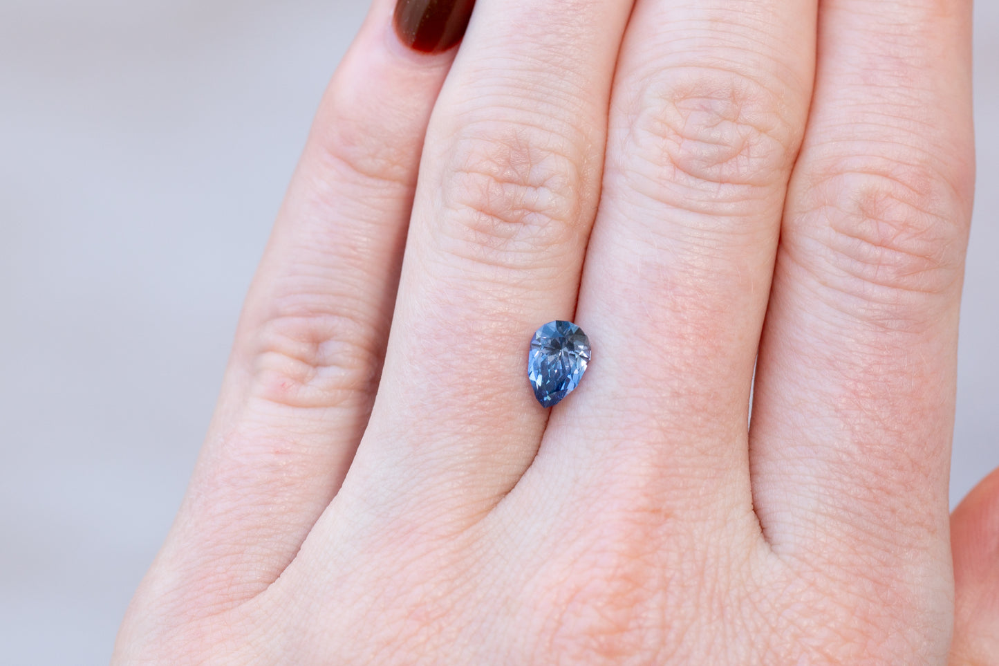 1.52ct Pear Blue Sapphire