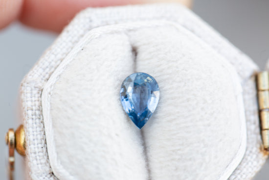 .8ct pear blue sapphire