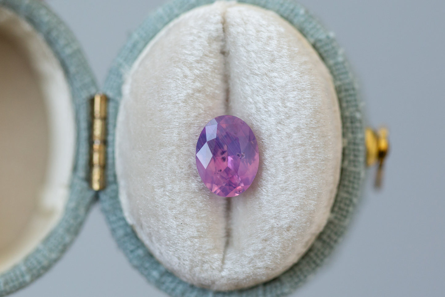 1.67ct Oval Opalescent Pink and Purple Sapphire