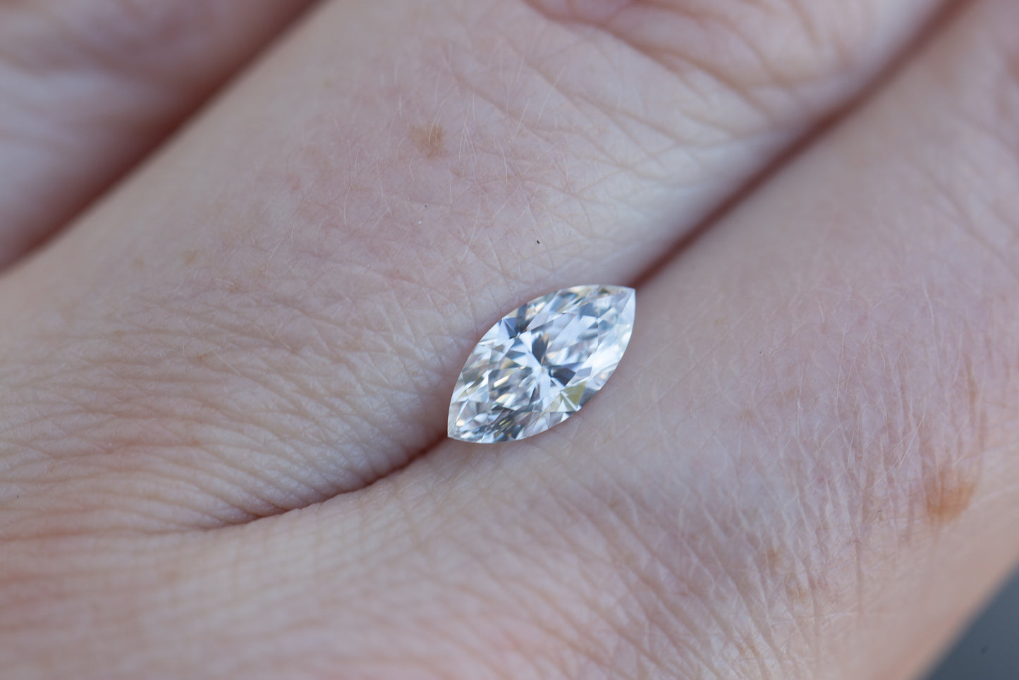 Load image into Gallery viewer, .76ct marquise lab diamond, D/VVS2

