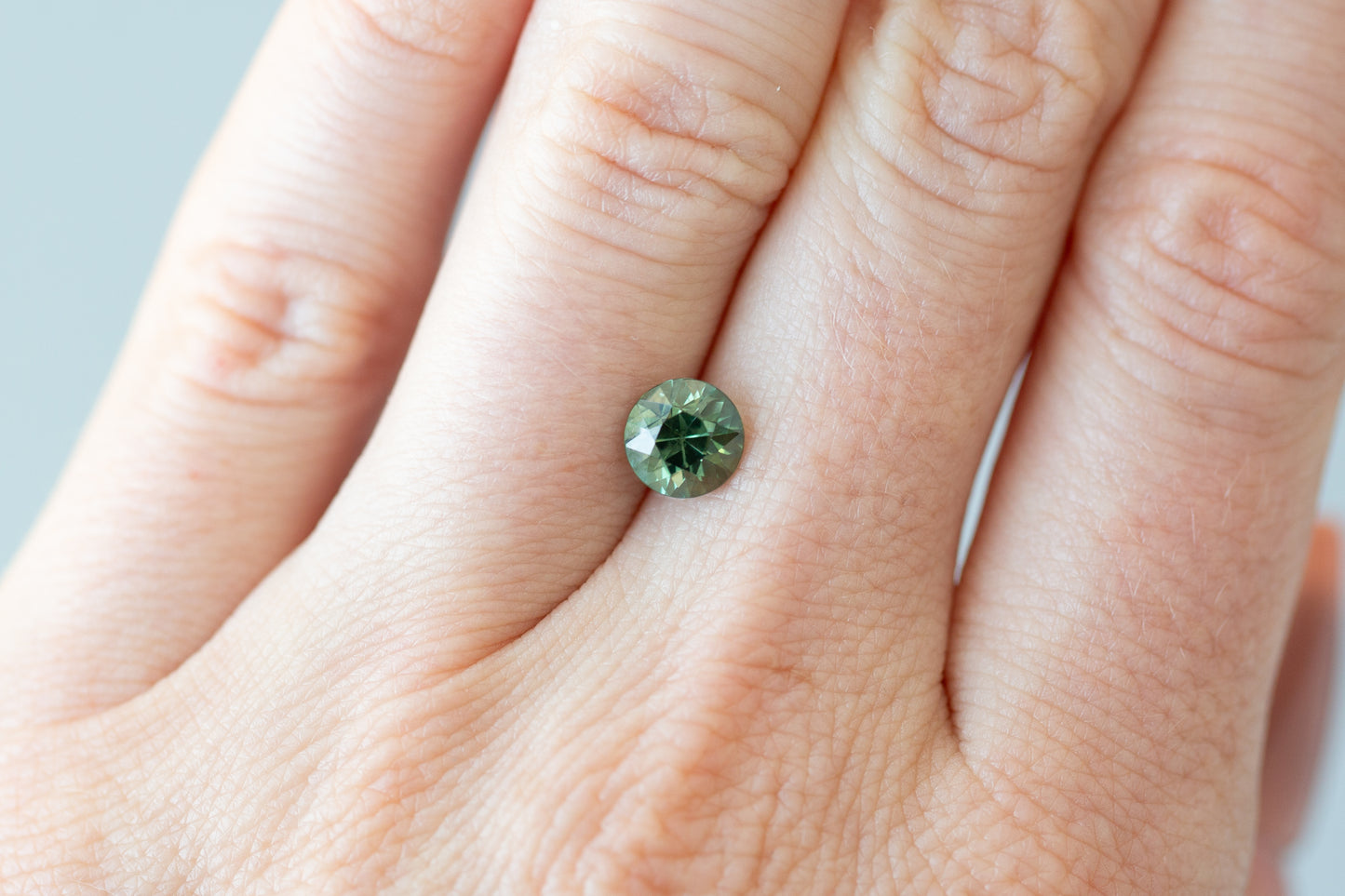 1.66ct Round Green Sapphire