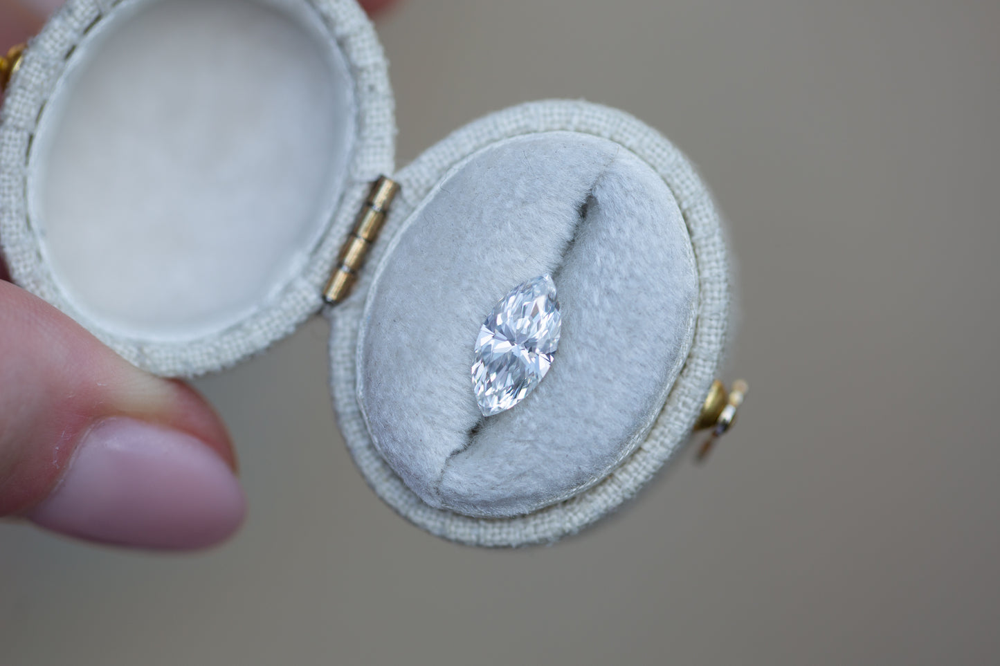 1.26ct Marquise Lab Diamond, F VS1