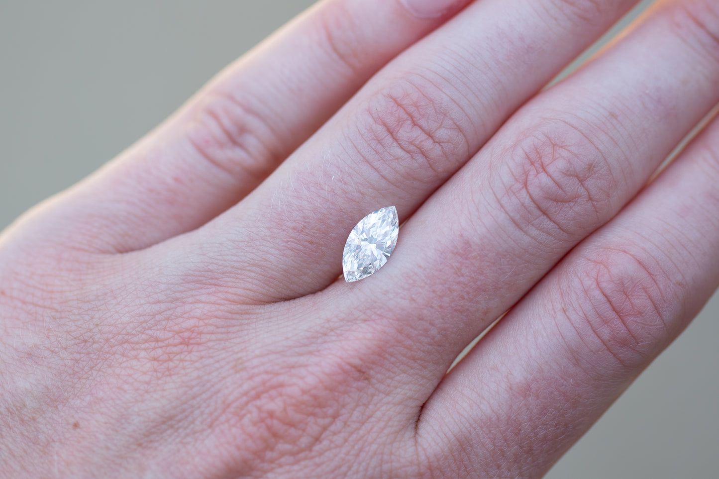 1.55ct Marquise Lab Diamond, F VS1