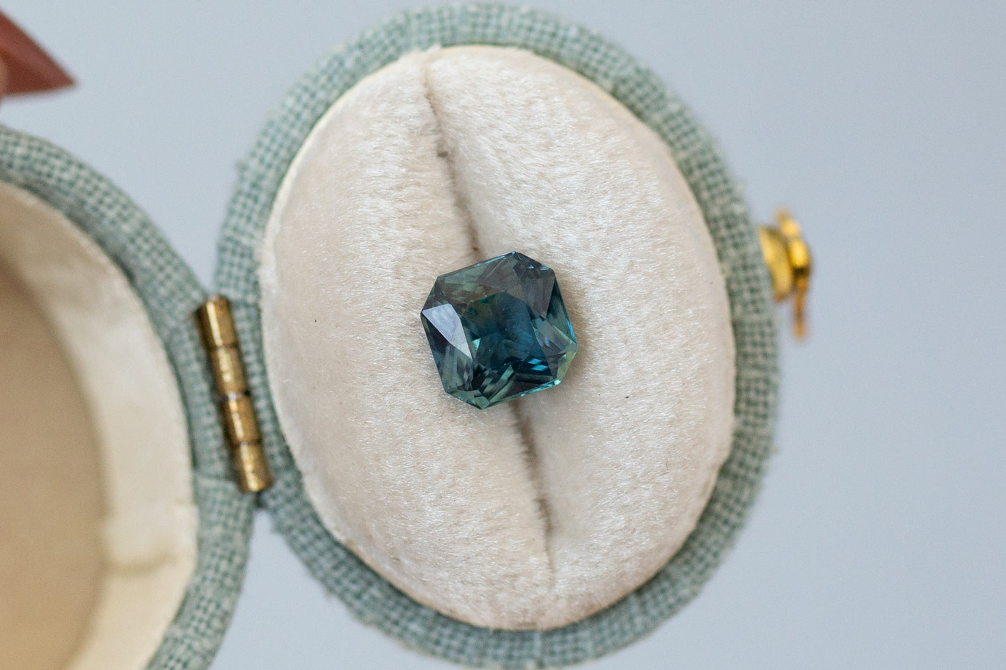 1.83ct Radiant Teal Sapphire