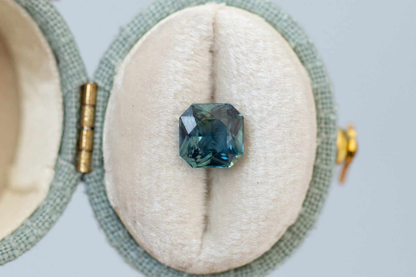 1.83ct Radiant Teal Sapphire