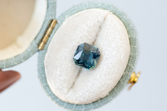 1.83ct Radiant Teal Sapphire