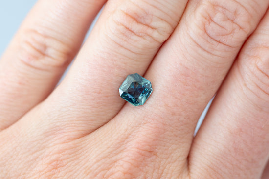 1.83ct Radiant Teal Sapphire