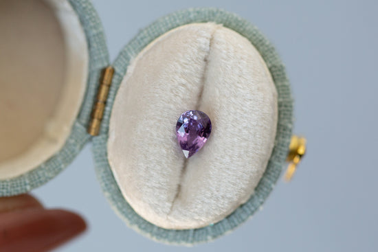 0.91ct Pear Purple Sapphire