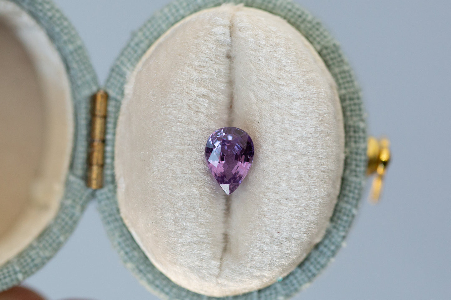 0.91ct Pear Purple Sapphire