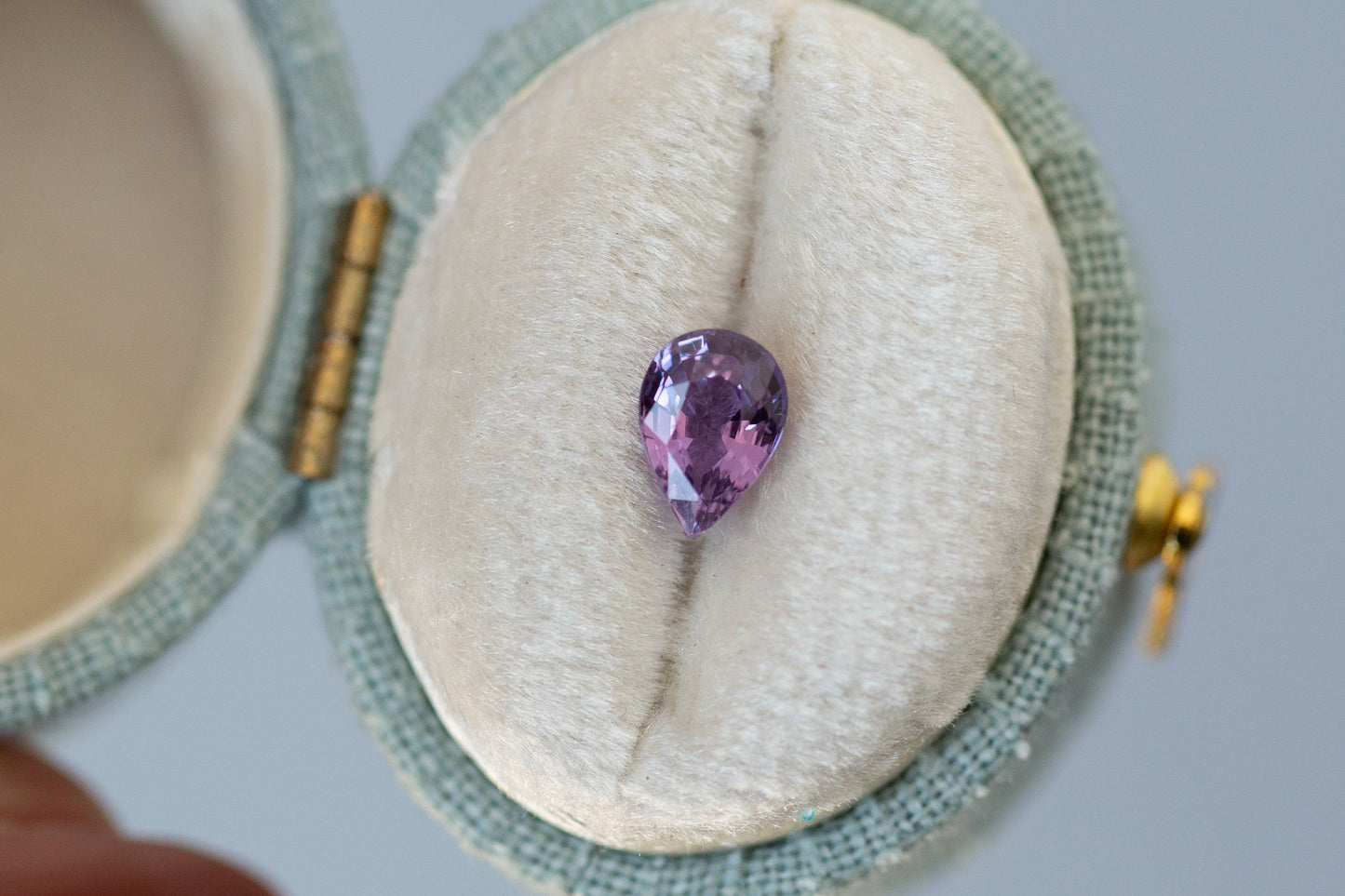 0.91ct Pear Purple Sapphire