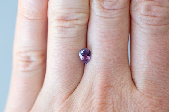 0.91ct Pear Purple Sapphire