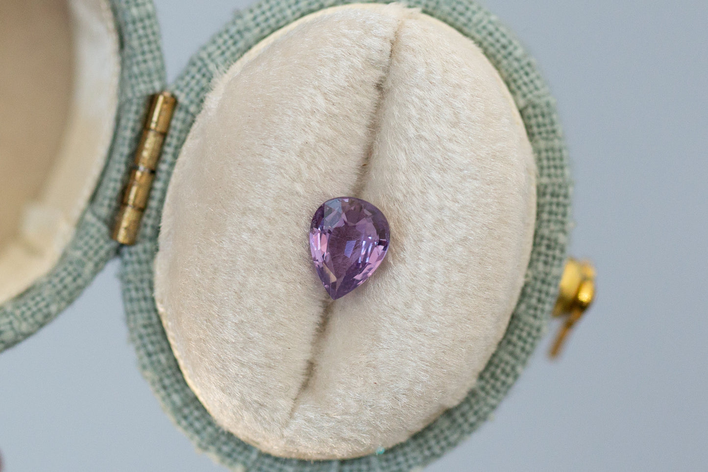 0.84ct Pear Purple Sapphire