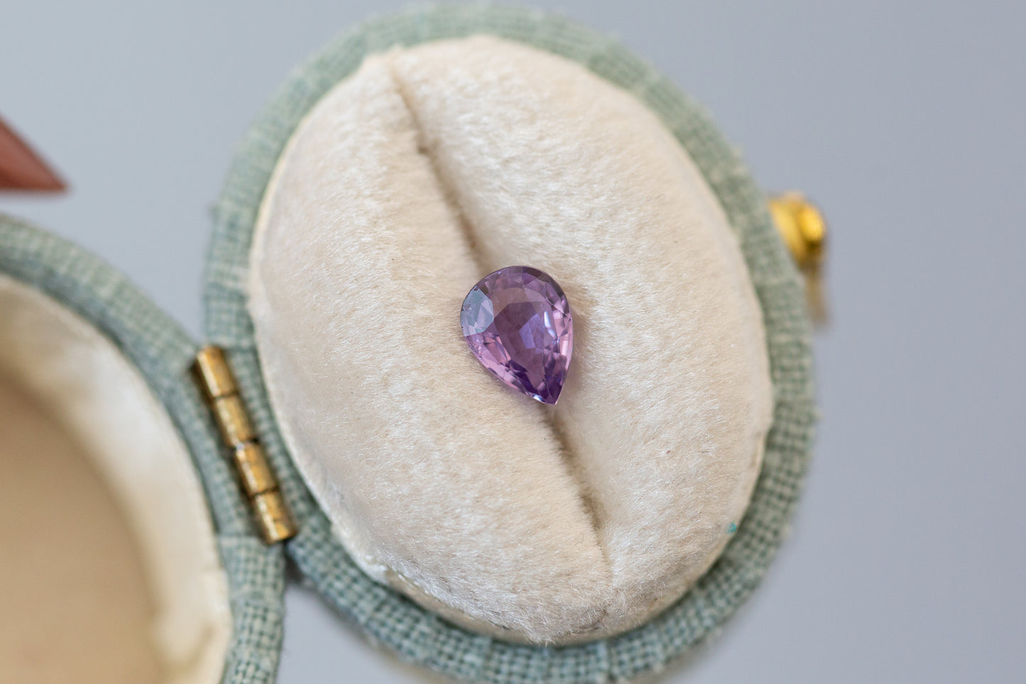 0.84ct Pear Purple Sapphire